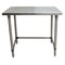 Bk Resources Stainless Steel Work Table Flat Top With Open Base 48"Wx24"D VTTOB-4824 - alternate 5